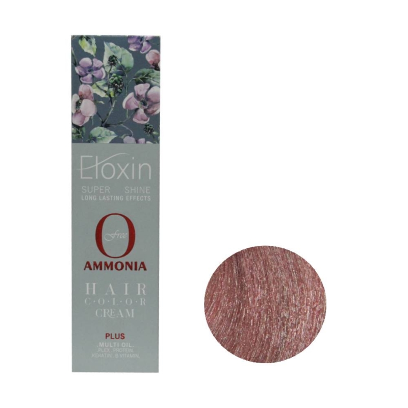 رنگ موی فاقد آمونیاک Eloxin اصل ایتالیا حجم 100 میلی لیتر شماره S6 رنگ اونتورین صورتی 