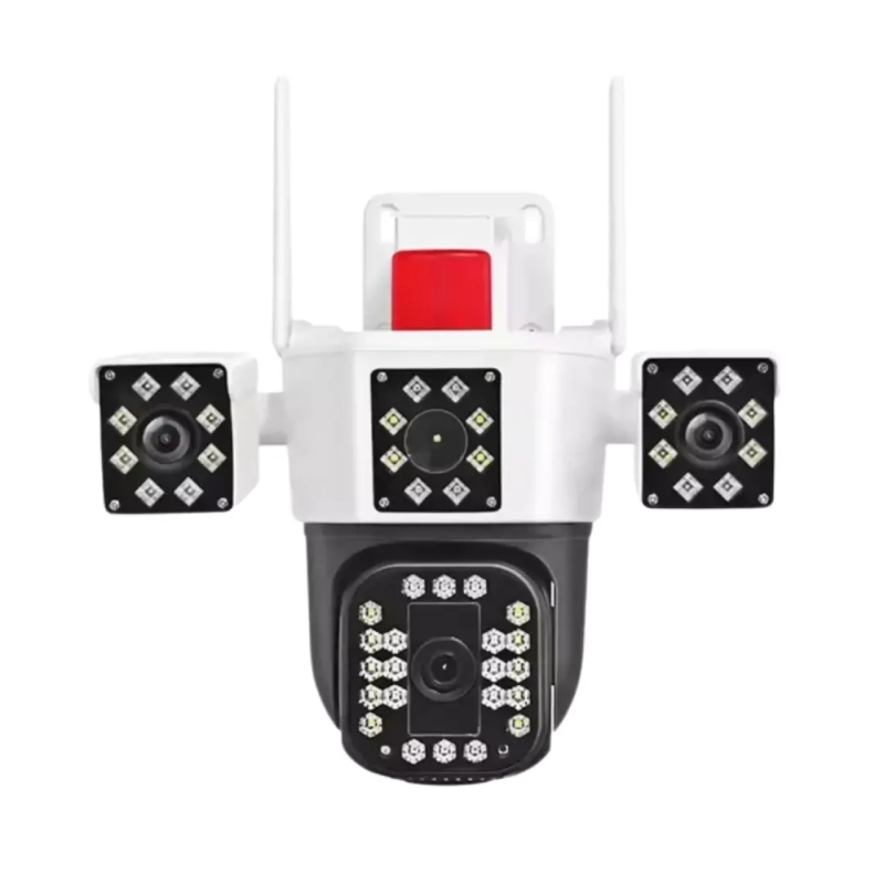 دوربین مداربسته سیم کارتی چرخشی سه لنز مدل Okam Pro E600