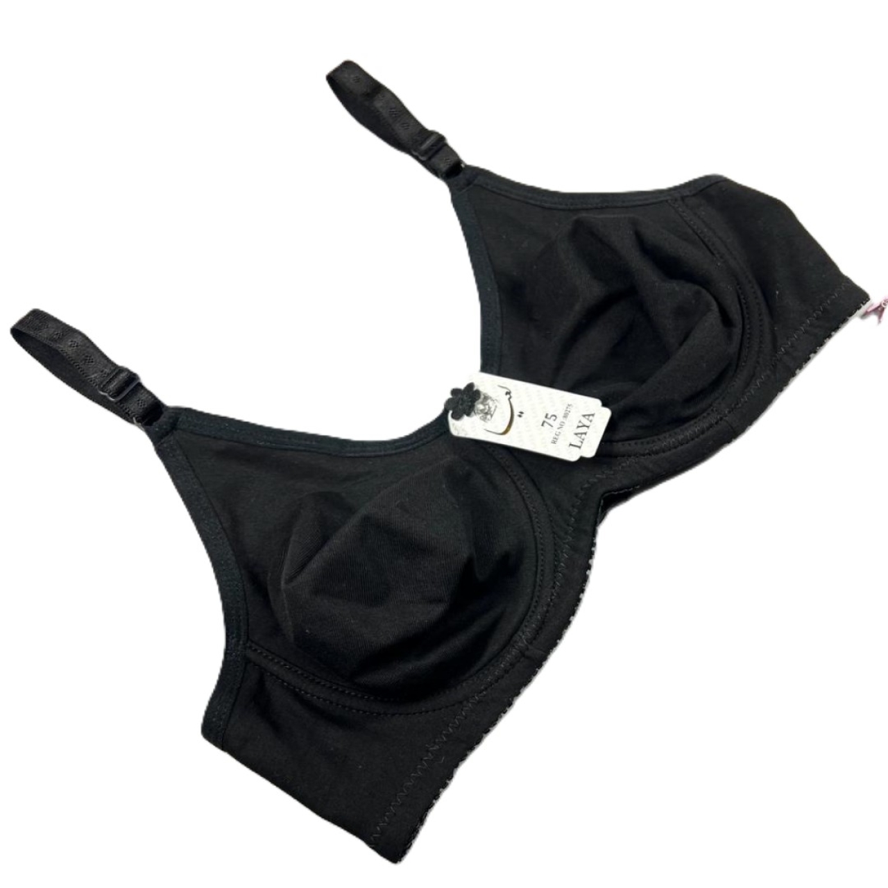 سوتین نخی پرسی فنر دار لعیا کد 307 - رنگ مشکی