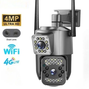 دوربین مداربسته سیمکارتی دولنز 5مگاپیکسل مدل v380pro SC03-4G