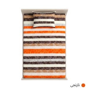 روتختی تترون بروجرد مدل پیام طرح راه راه سایز ۲۰۰*۹۰ + روبالشتی پاکتی