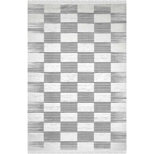 فرش ماشینی سیزان طرح 40161 کرم مدرن ویکرون برجسته