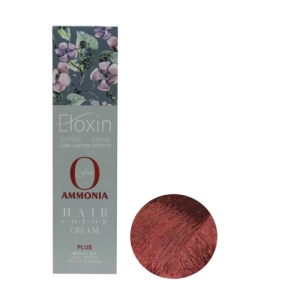 رنگ موی فاقد آمونیاک Eloxin اصل ایتالیا حجم 100 میلی لیتر شماره 7.5 رنگ ماهاگونی روشن