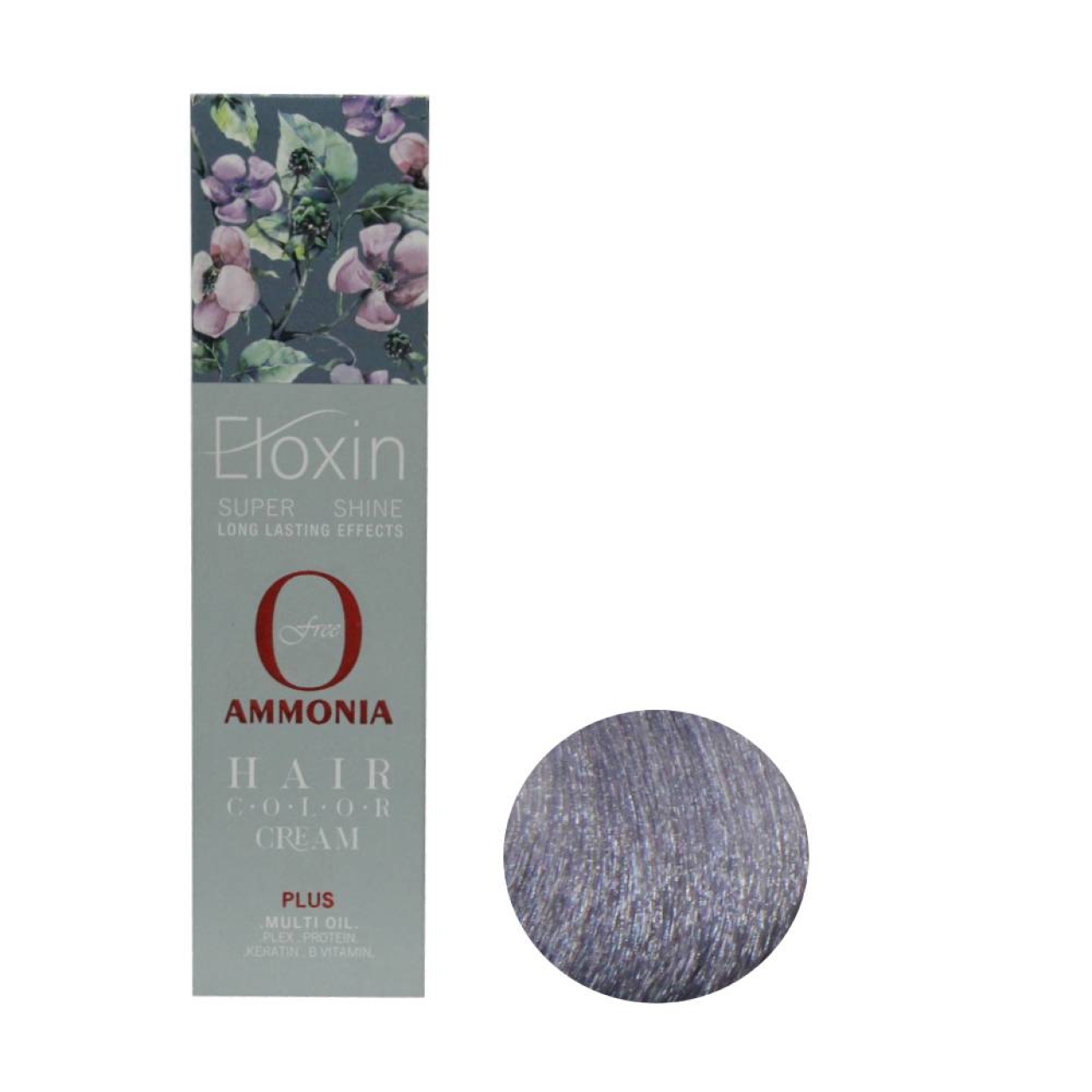 رنگ موی فاقد آمونیاک Eloxin اصل ایتالیا حجم 100 میلی لیتر شماره A8 رنگ آبی فلورانسی