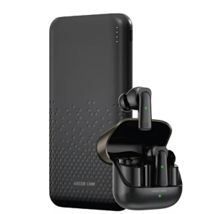 پاوربانک گرین لاین مدل ROME ظرفیت ۱۰۰۰۰ میلی آمپر به همراه هندزفری بلوتوثی