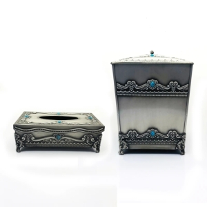 ست سطل و جای دستمال کاغذی مدل H86