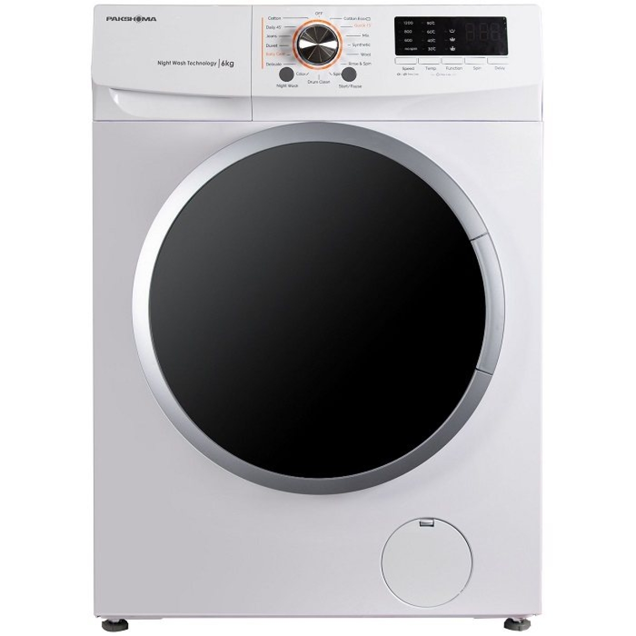 لباسشویی پاکشوما مدل UWF 10600 WT ظرفیت 6 کیلوگرم 