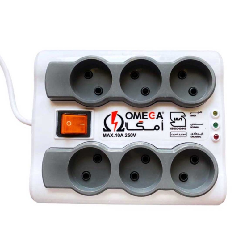 محافظ ولتاژ امگا مدل P6000 طول کابل ۱.۵ متر