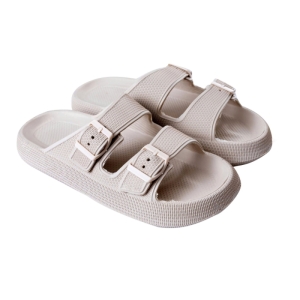 دمپایی زنانه مدل کاسپین رنگ کرمی