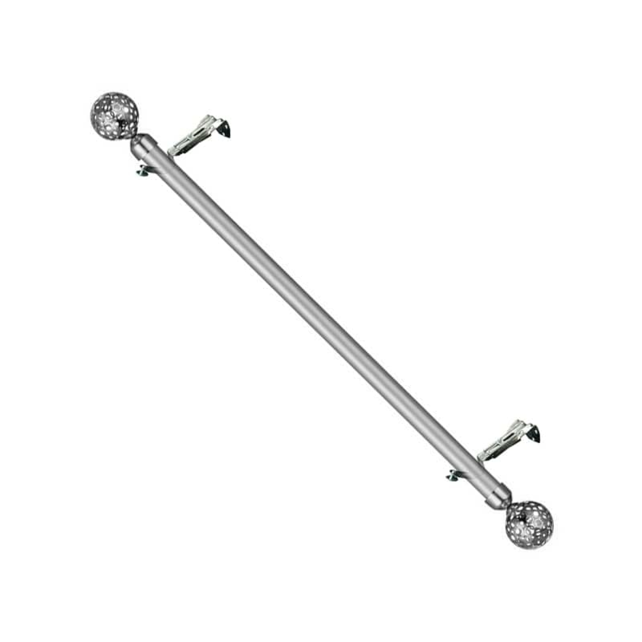 میله پرده پانچ استیل سایز ۱۵۰ سانتی متر دیواری کد ۲۴