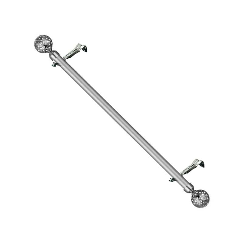 میله پرده پانچ استیل سایز ۱۵۰ سانتی متر دیواری کد ۲۴