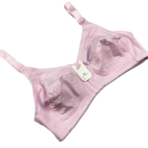 سوتین نخی پرسی فنر دار لعیا کد 307 - رنگ صورتی کمرنگ