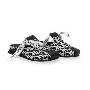 صندل زنانه مدل دیور رنگ سفیدمشکی 