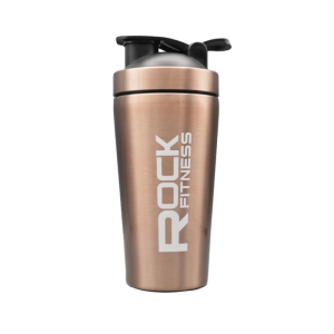 شیکر راک یک تیکه فلزی (تک مخزنه) استیل مدل فیتنس رنگ مسی 740 میل