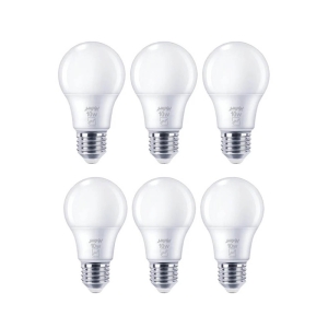 لامپ LED حبابی 10 وات بورسر مدل A60 پایه E27 پک 6 عددی