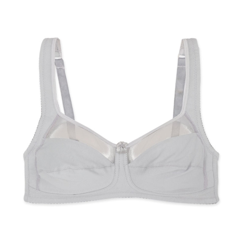 سوتین بالا حریر EMA کد 4100 - رنگ طوسی