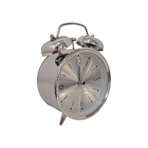 ساعت رومیزی نقره ایی زنگ دار مدل RN 202