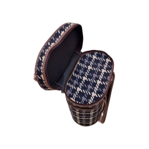 کرپ جافلاکسی دو طبقه مخمل طرح چهار خانه