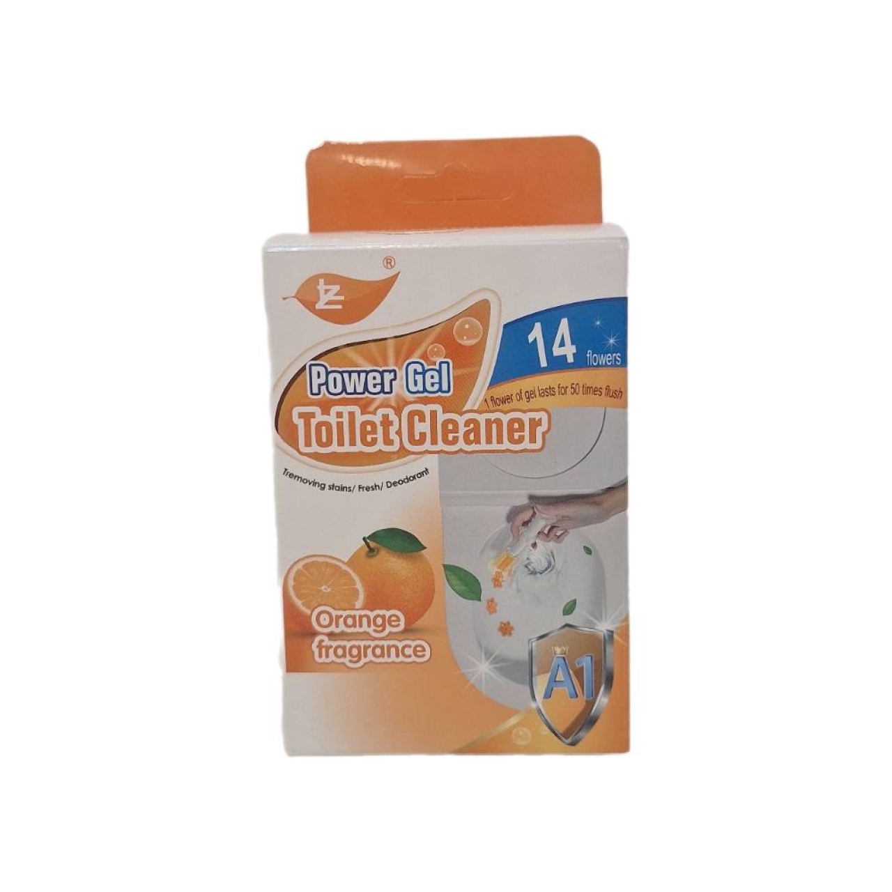 ژل خوشبوکننده توالت رایحه پرتقال طرح گل مدل XH 713