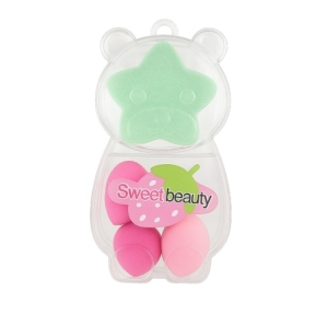 پد آرایشی سویت بیوتی مدل خرسی بسته 7 عددی