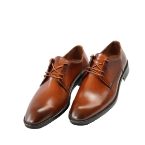 کفش مردانه چرم نعمتی رسمی مدل m200 بندی عسلی