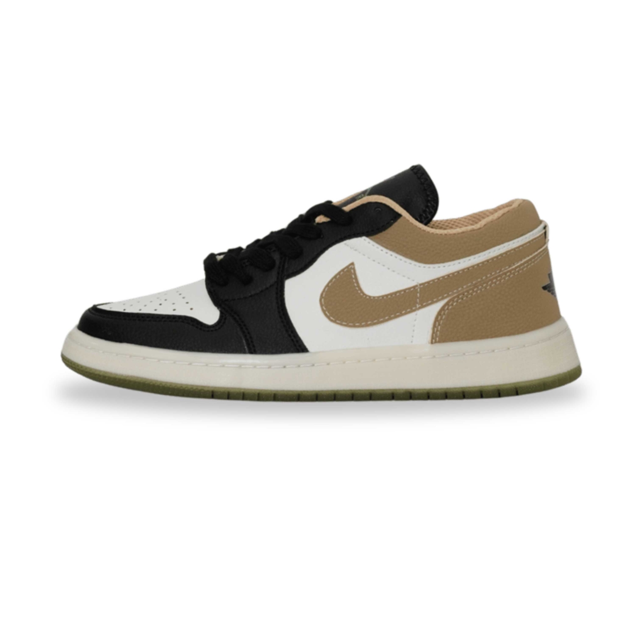 کتونی مردانه مدل نایک جردن رنگ سفید مشکی کرم