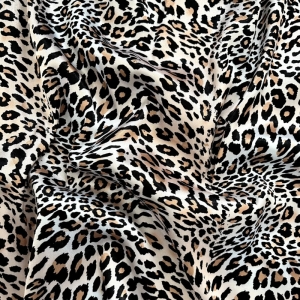 روبالشی ساتن ابریشم مدل هیلو طرح پلنگی 