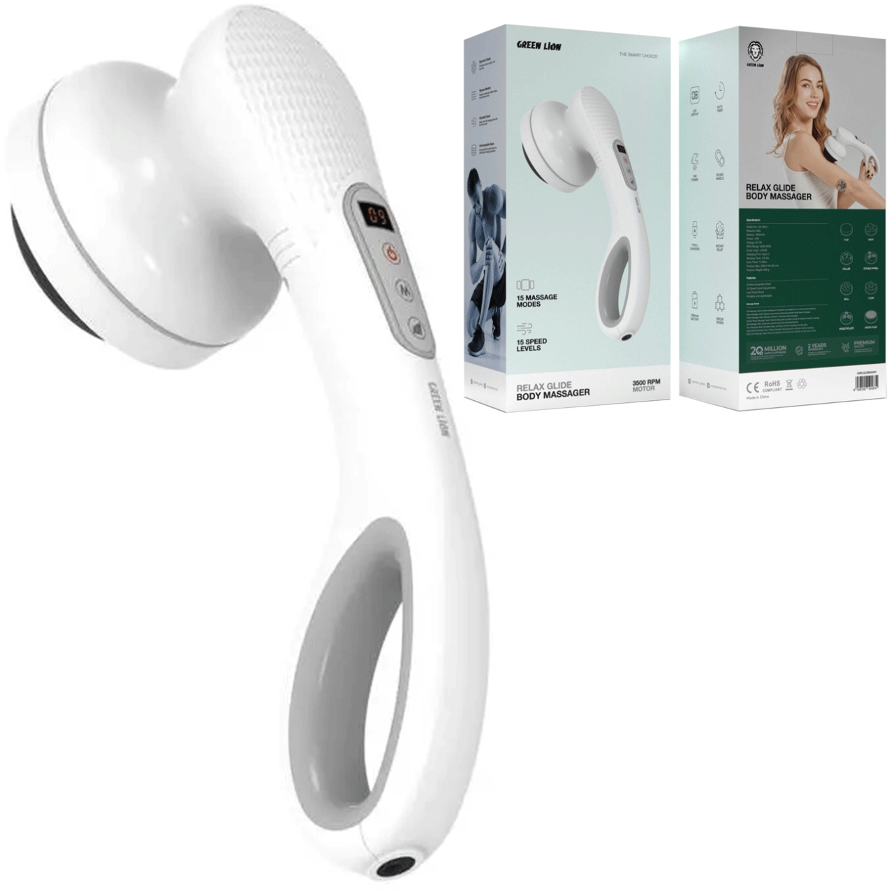  ماساژور بدن گرین لاین مدل GNRLGLDBMGWH 