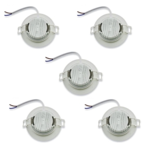 پنل توکار ال ای دی 7 وات نمانور مدل ماهک مجموعه 5 عددی