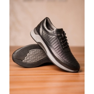 کفش مردانه چرم نعمتی اسپرت مدل g1 بندی مشکی 