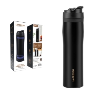  ماگ فرنچ پرس استیل قابل حمل مدل Lepresso LPSPFPBK 