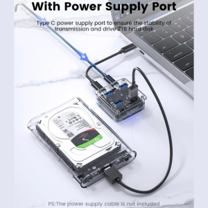  هاب USB 3.0 چهار پورت طرح شفاف اوریکو مدل MH4UC-U3 