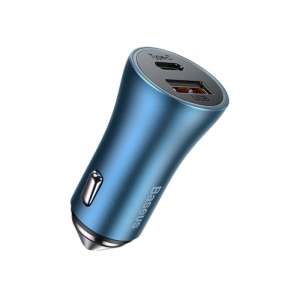 شارژر فندکی فست شارژ ماشین دو پورت بیسوس مدل CCJD-0