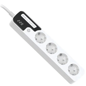  چندراهی و محافظ برق ارت‌دار 3920 وات 4 سوکت هارمونیک هادرون مدل P244 