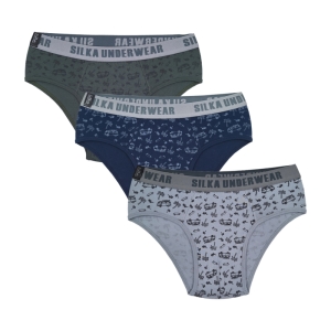 شورت اسلیپ مردانه سیلکا طرح فولکس کد STS-1985 مجموعه 3 عددی