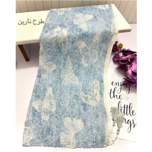 شال زنانه پلیسه نخی - طرح نارین