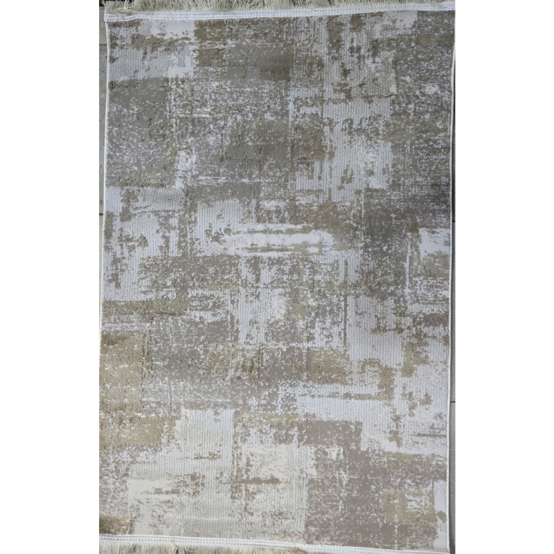 فرش ماشینی سامر طرح 5534 کرم نسکافه ای