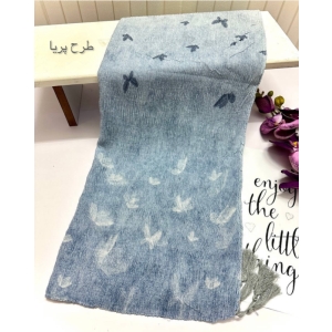 شال زنانه پلیسه نخی - طرح پریا