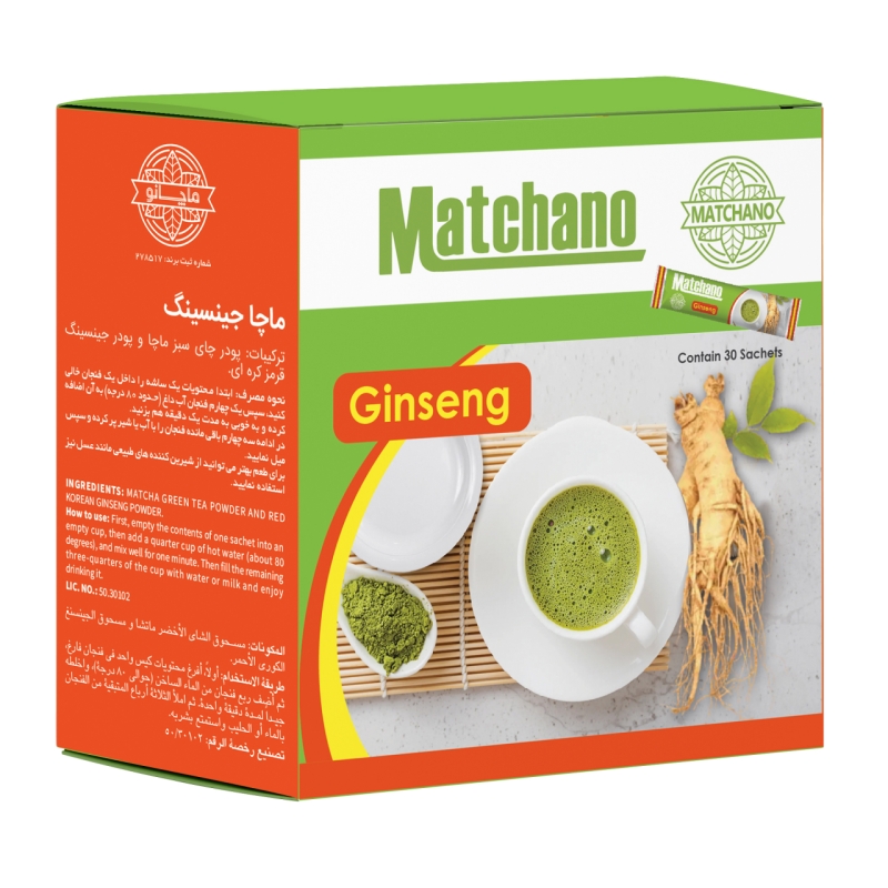 ماچا جینسینگ ماچانو جعبه 30 عددی