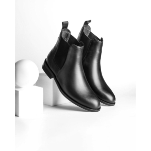 پوتین مردانه چرم نعمتی رسمی مدل 2024 کشی مشکی 