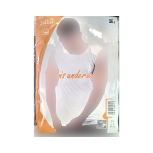 زیرپوش بدون آستین یقه گرد مردانه سیلکا مدل حلقه ای