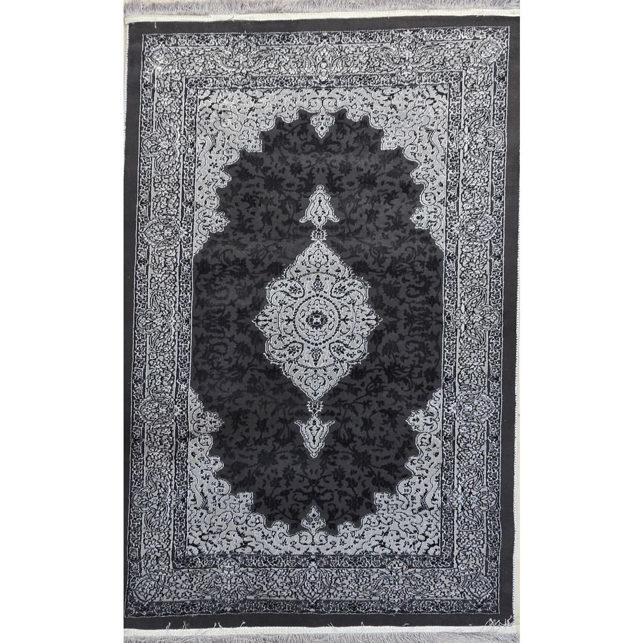 فرش ماشینی سامر طرح ۹۷۲۱ مشکی