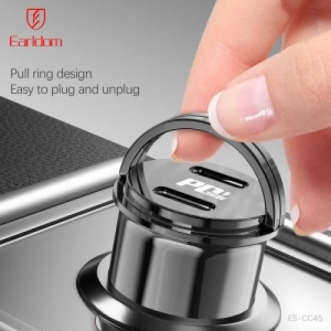 شارژر فندکی فست شارژ ماشین تایپ سی 36 وات ارلدام مدل CC45