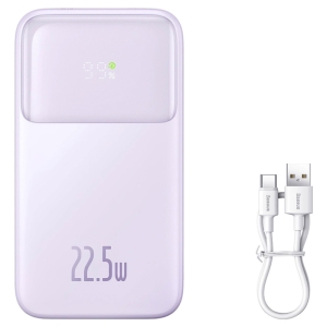  پاور بانک 20000 با کابل لایتنینگ و تایپ سی بیسوس مدل PPMD20 