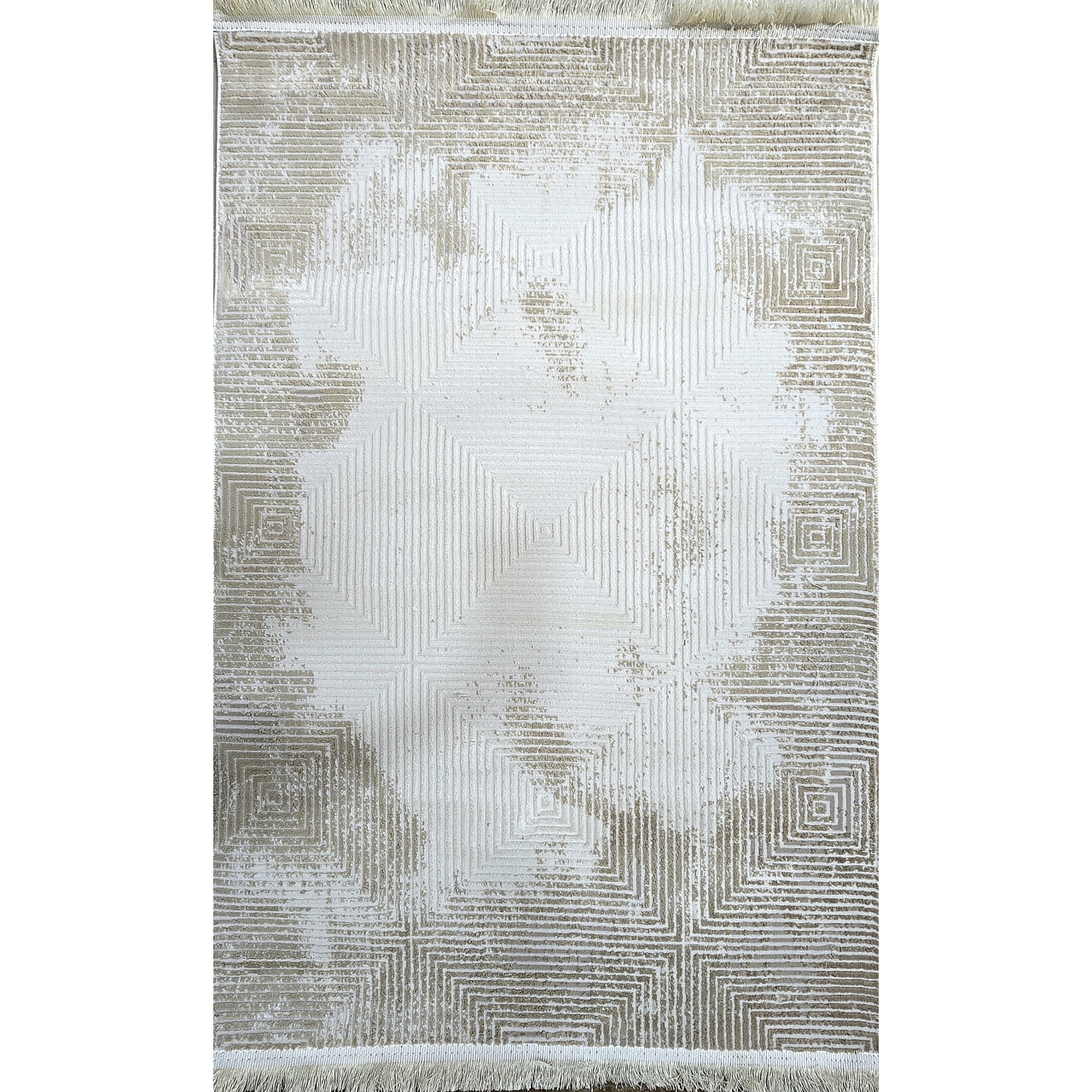 فرش ماشینی سامر طرح 5540 کرم نسکافه ای