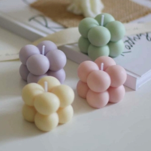 شمع روبیک کوچک بسته 4 عددی