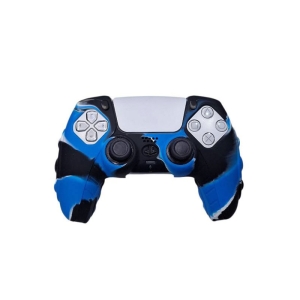 کاور ضد ضربه دسته پلی استیشن 5 ps5 آبرنگی آبی