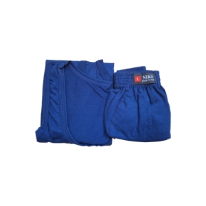 ست شورت و زیرپوش بدون آستین یقه گرد مردانه نیکو کد SL-1954 رنگ سرمه ای