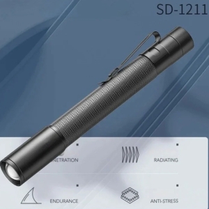 چراغقوه جیبی قلمی ضدآب اسمایلینگشارک مدل sd-1211