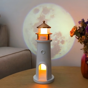  چراغ خواب، اسپيکر و پروژکتور فانوس دریایی سنسوردار مدل MG-008 